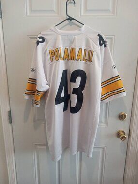 Reebok Authentic NFL On-Field Pittsburgh Steelers Troy Polamalu Jersey Size XXL